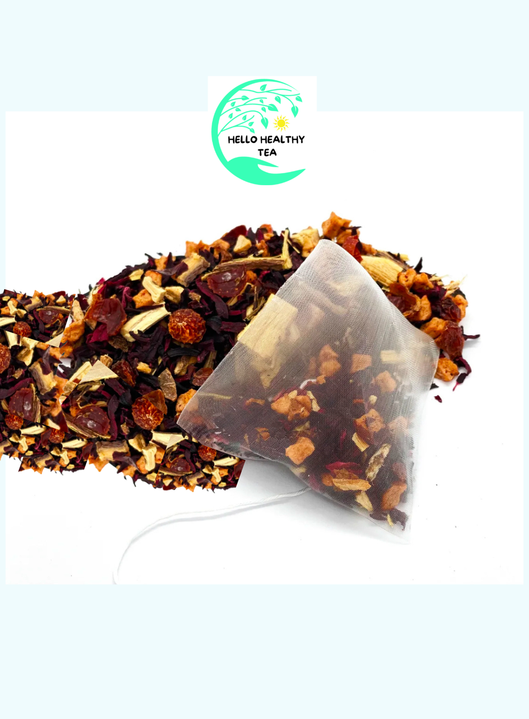 Very Berry Good – Organic Herbal Tea | 18 Plastic-Free Bags | Hello Healthy Tea