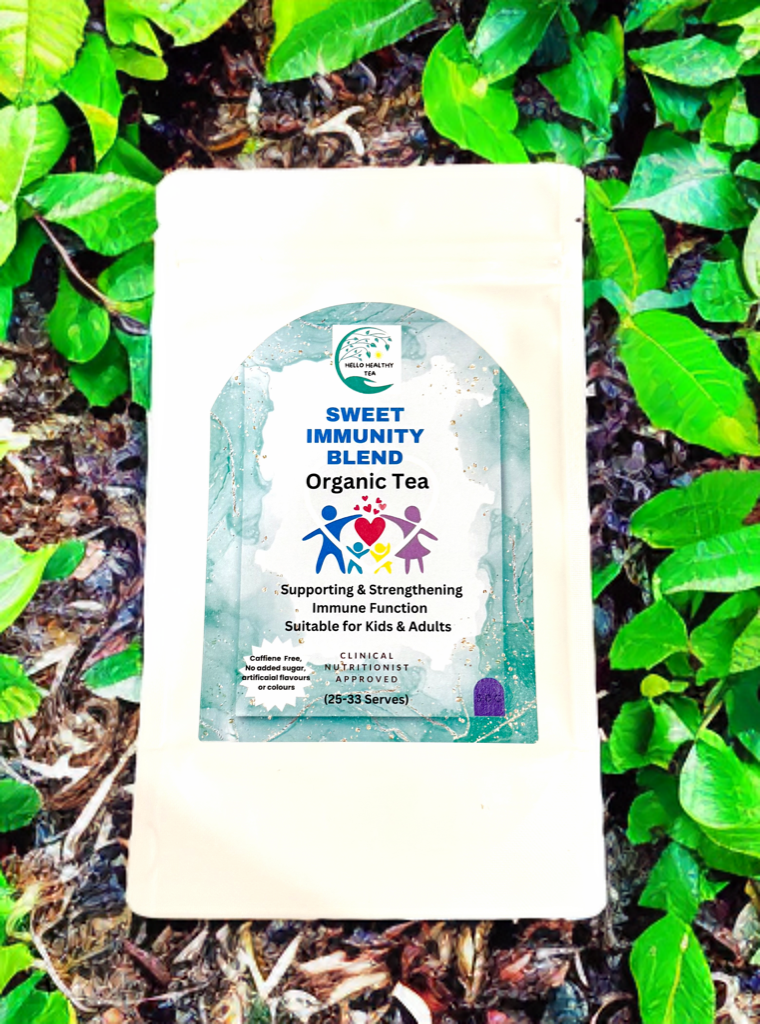 Sweet Immunity Blend – Organic Immune Support Tea for Kids & Adults | Fruity Antioxidant Herbal Blend