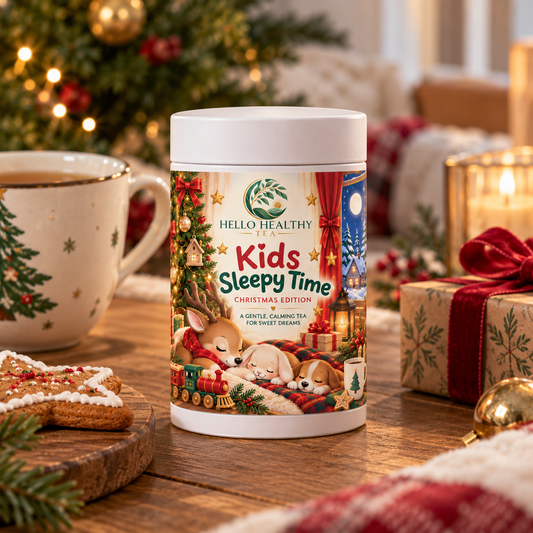 Hello Healthy Kids Sleepy Tea 🐨
Organic Caffeine-Free Bedtime Tea for Children