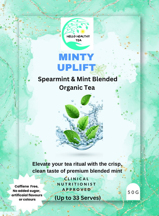 Minty Uplift – Spearmint & Peppermint Organic Tea Blend