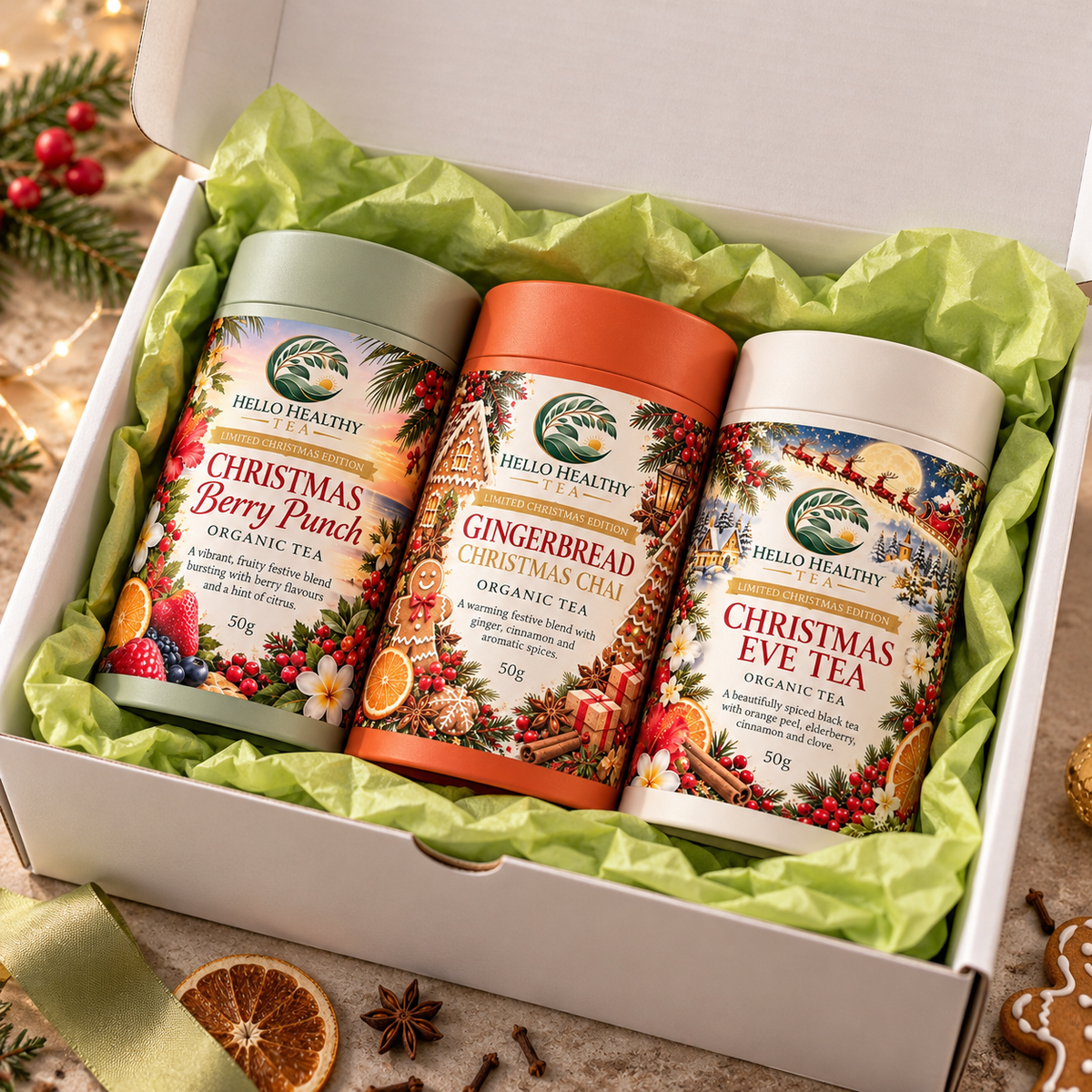 Christmas Tea Gift Set | Luxury Premium Christmas Gift Box