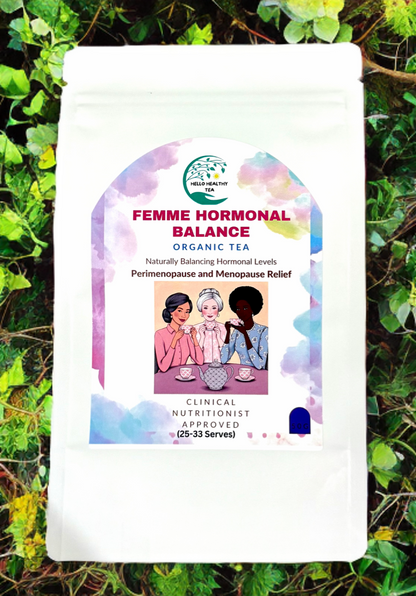Femme Hormonal Balance Tea – Organic Menopause & Perimenopause Support | Calm Hot Flushes & Balance Mood