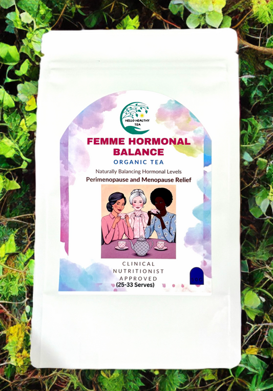 Femme Hormonal Balance Tea – Organic Menopause & Perimenopause Support | Calm Hot Flushes & Balance Mood