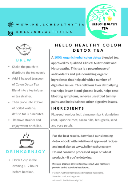 14 Day Hello Healthy Slim Tea Program (45g x2)