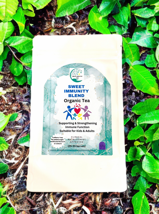 Sweet Immunity Blend – Organic Immune Support Tea for Kids & Adults | Fruity Antioxidant Herbal Blend
